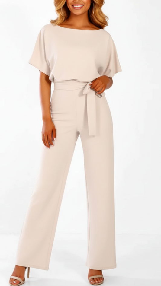 Chic Dark Blue Women's Jumpsuit – Elegant, Comfortable, Flattering Fit for Any Occasion, Sizes S-3XL