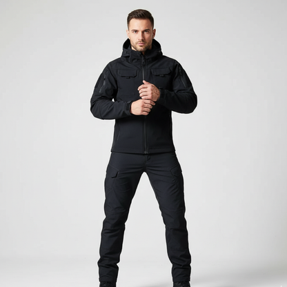 Men's Waterproof Hiking Pants and Jacket Set – Durable Softshell Outdoor Clothing for Hiking and Camping