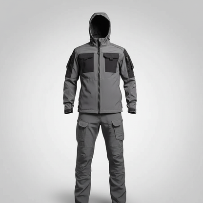 Men's Waterproof Hiking Pants and Jacket Set – Durable Softshell Outdoor Clothing for Hiking and Camping